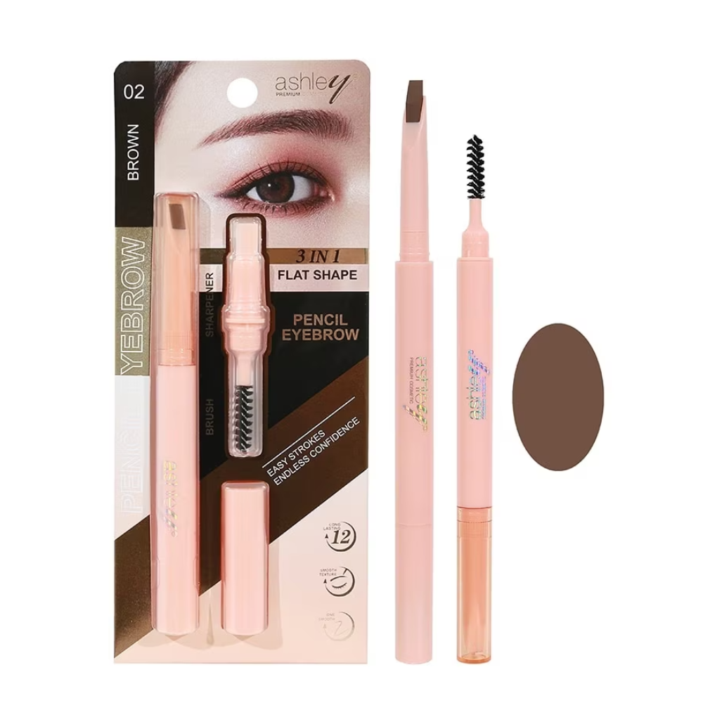 A 439 Ashley Pencil Eyebrow No.02 Brown 0.4g ,A 439 Ashley Pencil Eyebrow , Ashley Pencil Eyebrow ราคา , Ashley Pencil Eyebrow รีวิว